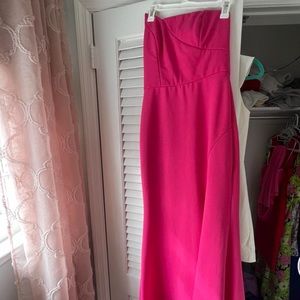 Pink BCBG prom dress